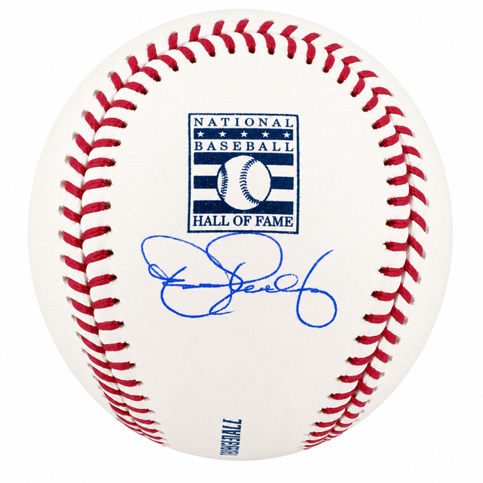 Dennis Eckersley Autographed Rawlings Hall of Fame Logo MLB Baseball-Powers Sports Memorabilia