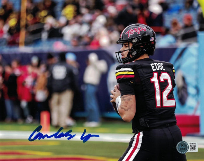Cameron Edge Signed Maryland Terrapins 8x10 Photo – Beckett Authenticated