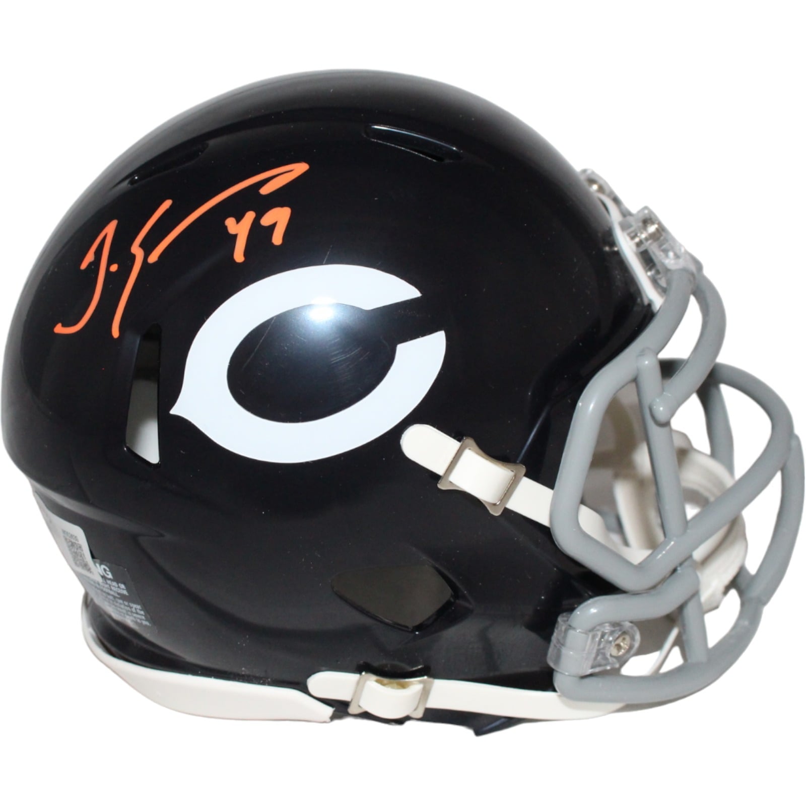 Tremaine Edmunds Signed Chicago Bears Mini Helmet – Beckett Authenticated-Powers Sports Memorabilia