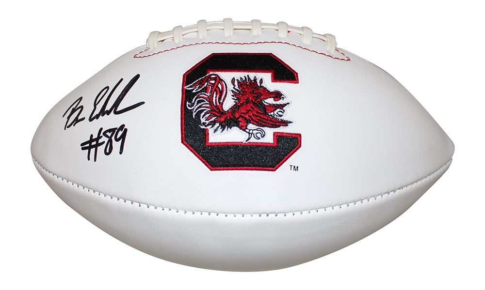 Bryan Edwards Signed South Carolina Gamecocks Logo Football – Beckett Authenticated-Powers Sports Memorabilia