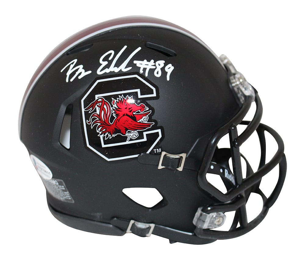 Bryan Edwards Signed South Carolina Gamecocks Black Matte Mini Helmet – Beckett Authenticated-Powers Sports Memorabilia
