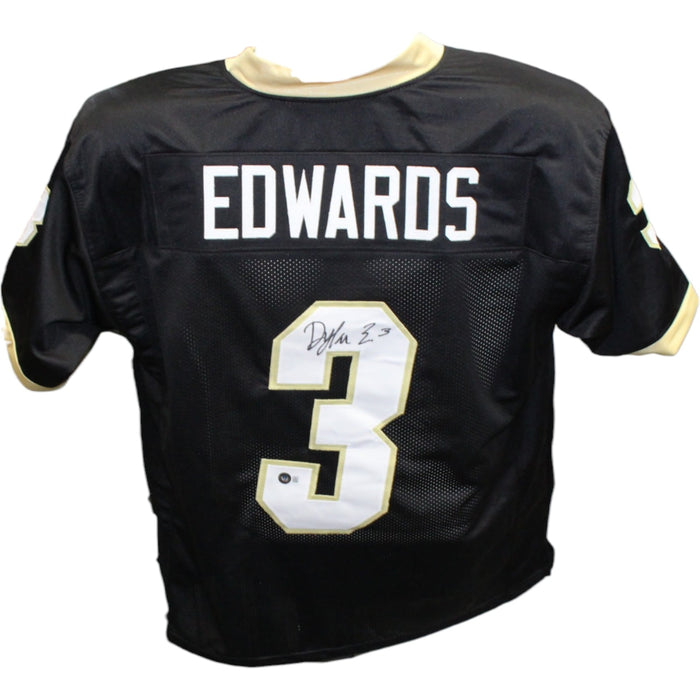 Dylan Edwards Signed Black College Style Jersey – Beckett Authenticated-Powers Sports Memorabilia