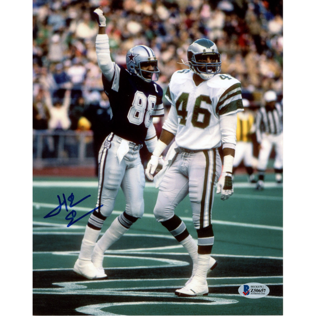 Herm Edwards Philadelphia Eagles Signed 8x10 Photo-Powers Sports Memorabilia