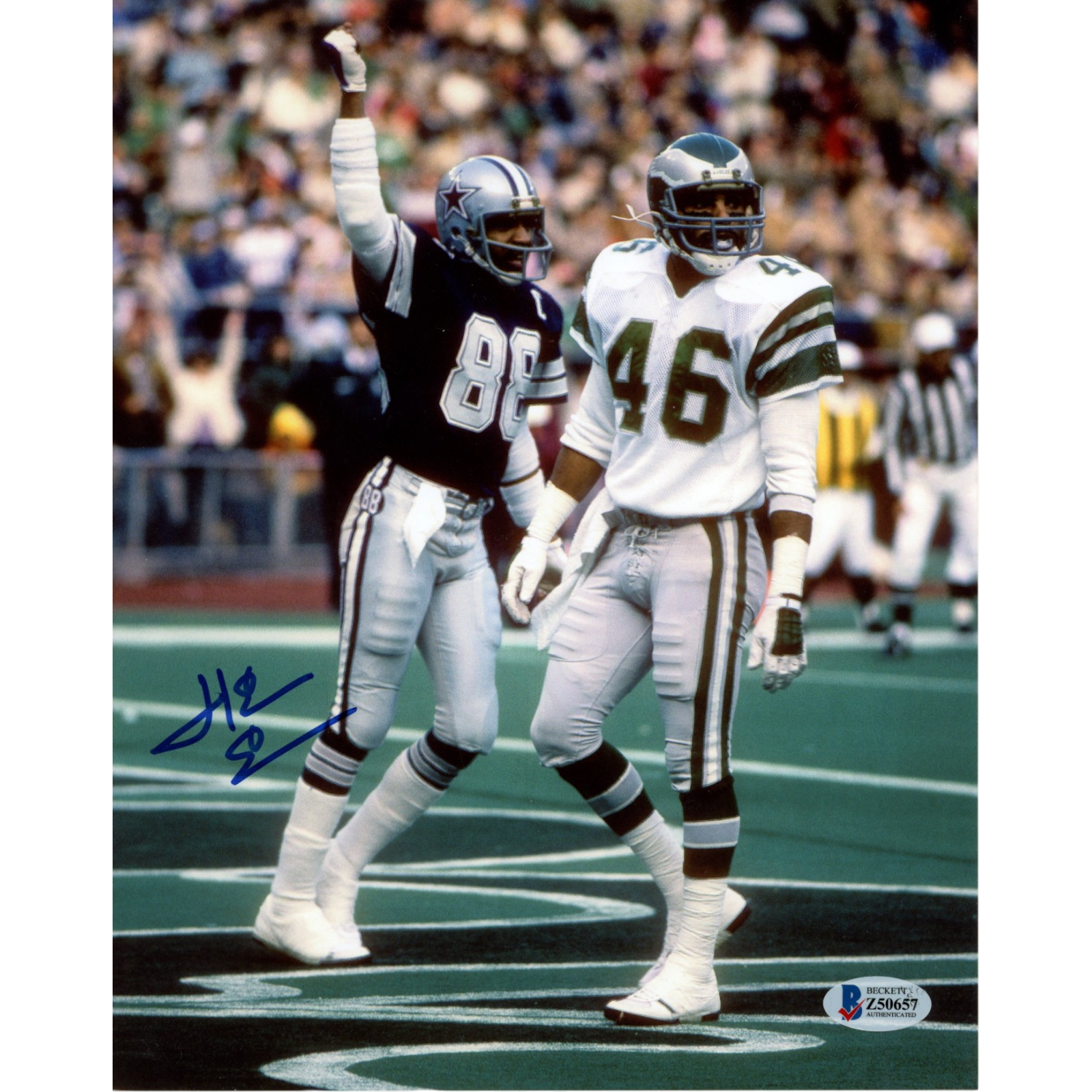 Herm Edwards Philadelphia Eagles Signed 8x10 Photo-Powers Sports Memorabilia