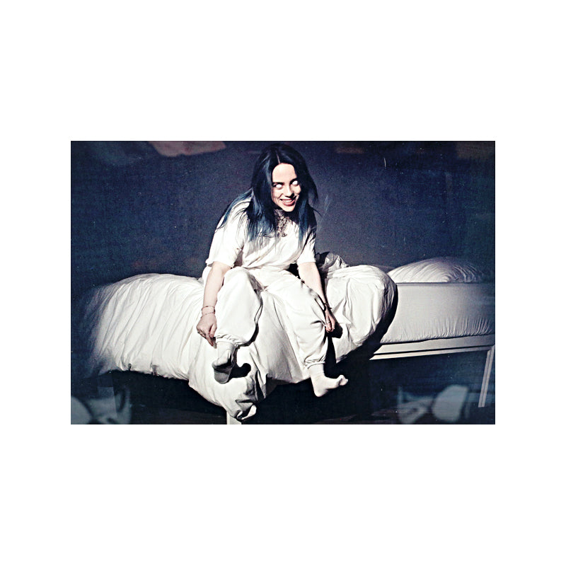 Billie Eilish When We All Fall Asleep, Where Do We Go Vinyl Record Framed Collage-Powers Sports Memorabilia
