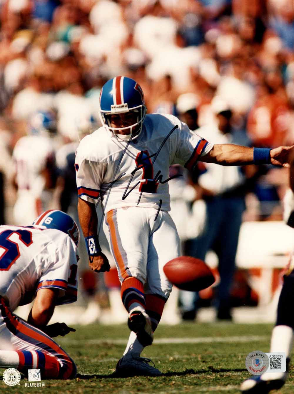 Jason Elam Denver Broncos Signed 8x10 Photo - Beckett Beckett - 50529-Powers Sports Memorabilia