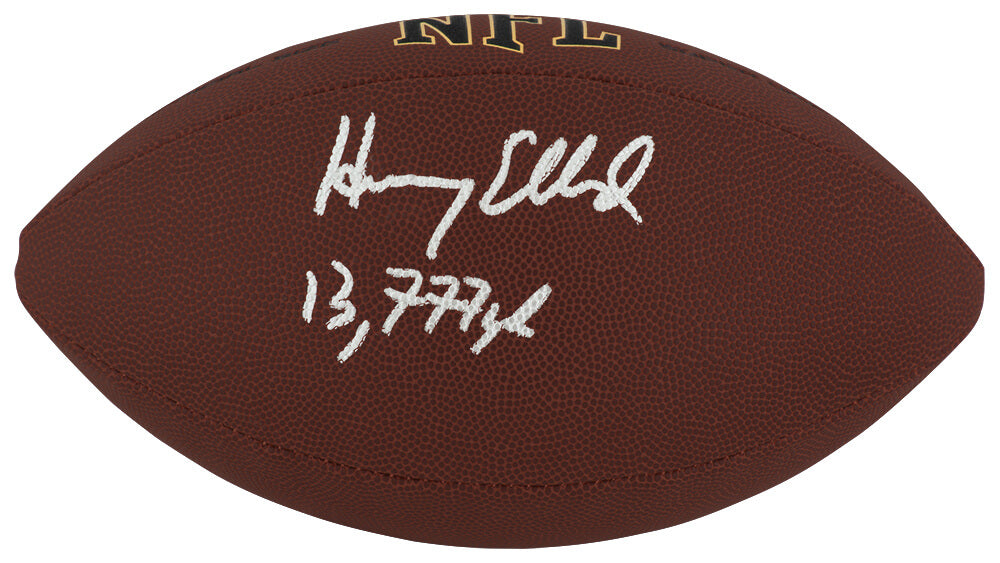 Henry Ellard Autographed Wilson Super Grip Full Size NFL Football with 13,777 Yds-Powers Sports Memorabilia