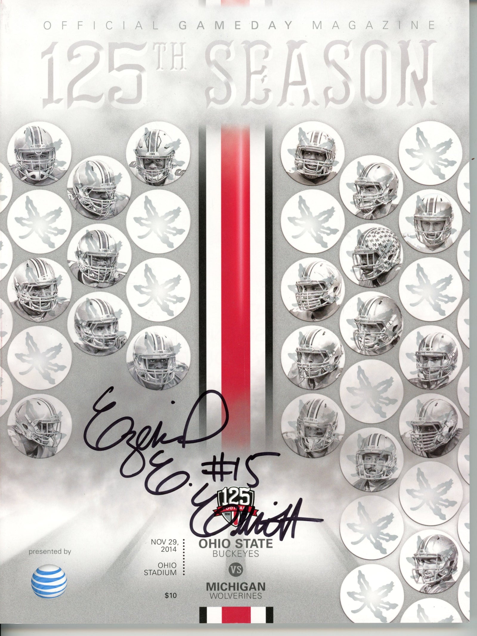 Ezekiel Elliott Ohio State Buckeyes Signed Magazine - Gameday 11/29/2014 Magazine JSA JSA-Powers Sports Memorabilia