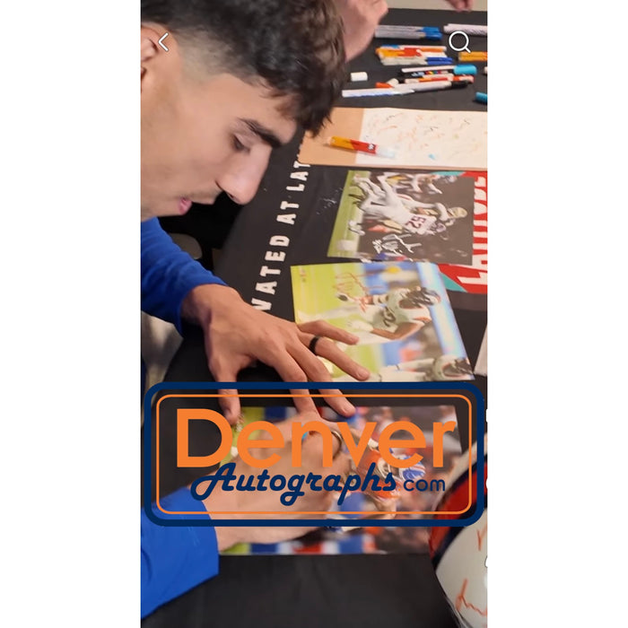 Jonah Elliss Signed Denver Broncos 8x10 Photo – Beckett Witness Authenticated