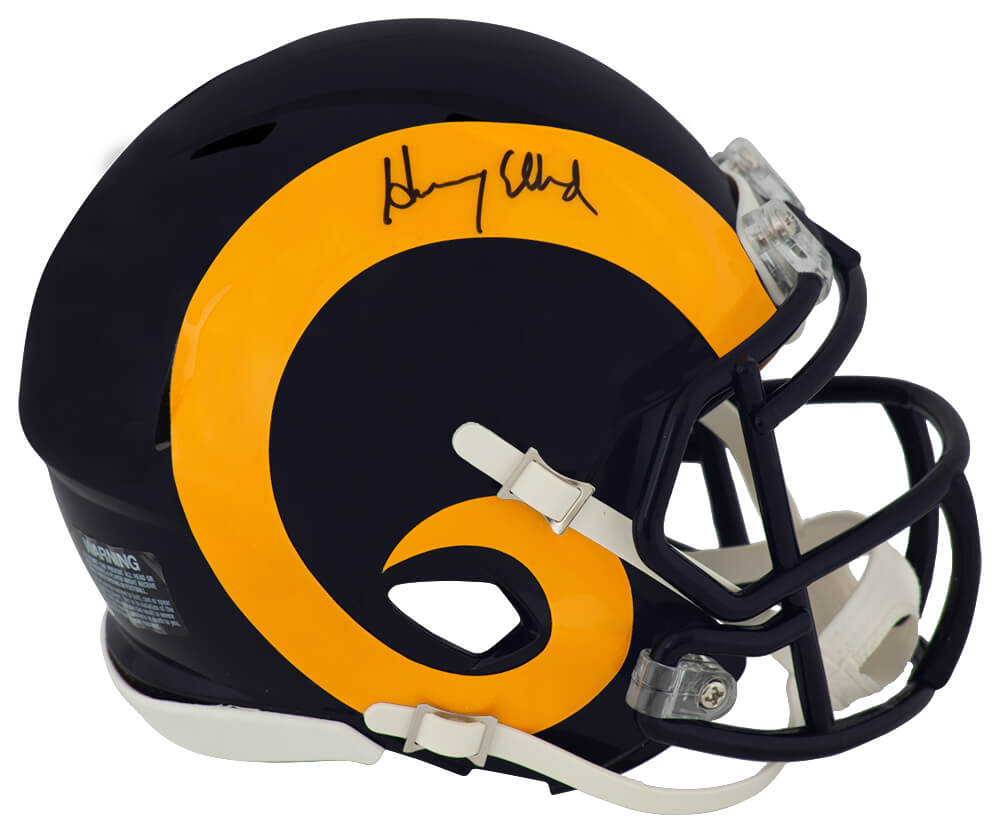 Henry Ellard Autographed Los Angeles Rams Riddell Speed Mini Helmet-Powers Sports Memorabilia