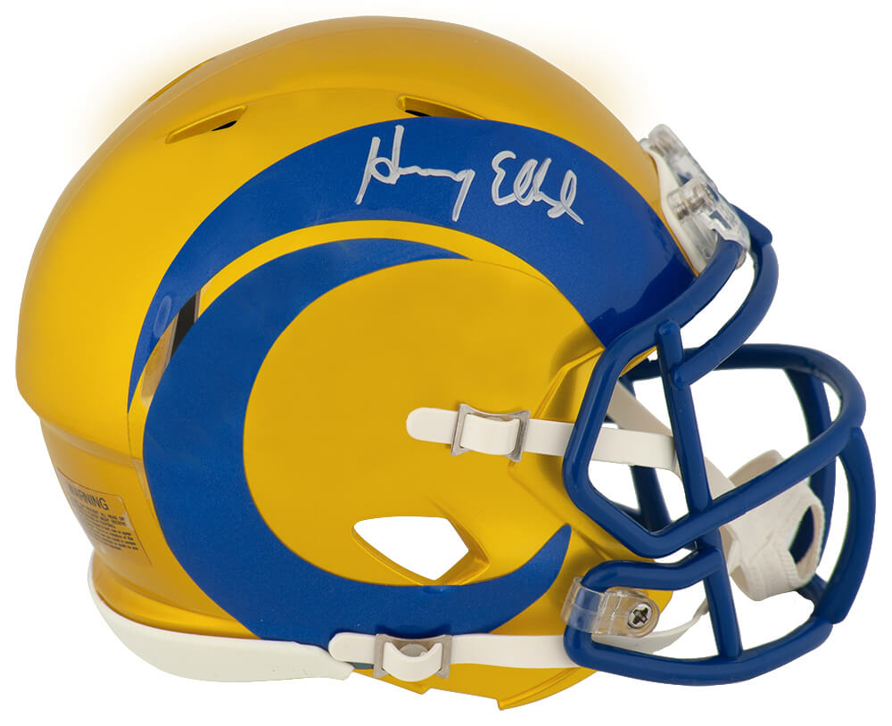 Henry Ellard Autographed Los Angeles Rams FLASH Riddell Speed Mini Helmet-Powers Sports Memorabilia