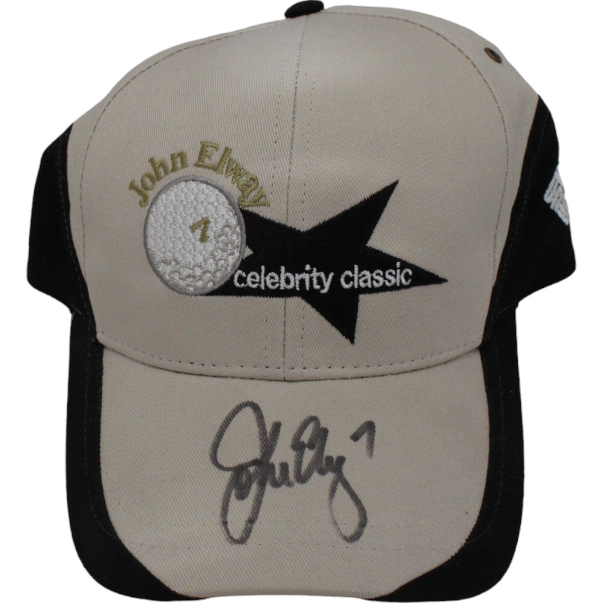 John Elway Denver Broncos Signed Mini Helmet - Celebrity Classic Adjustable Hat Beckett Beckett-Powers Sports Memorabilia