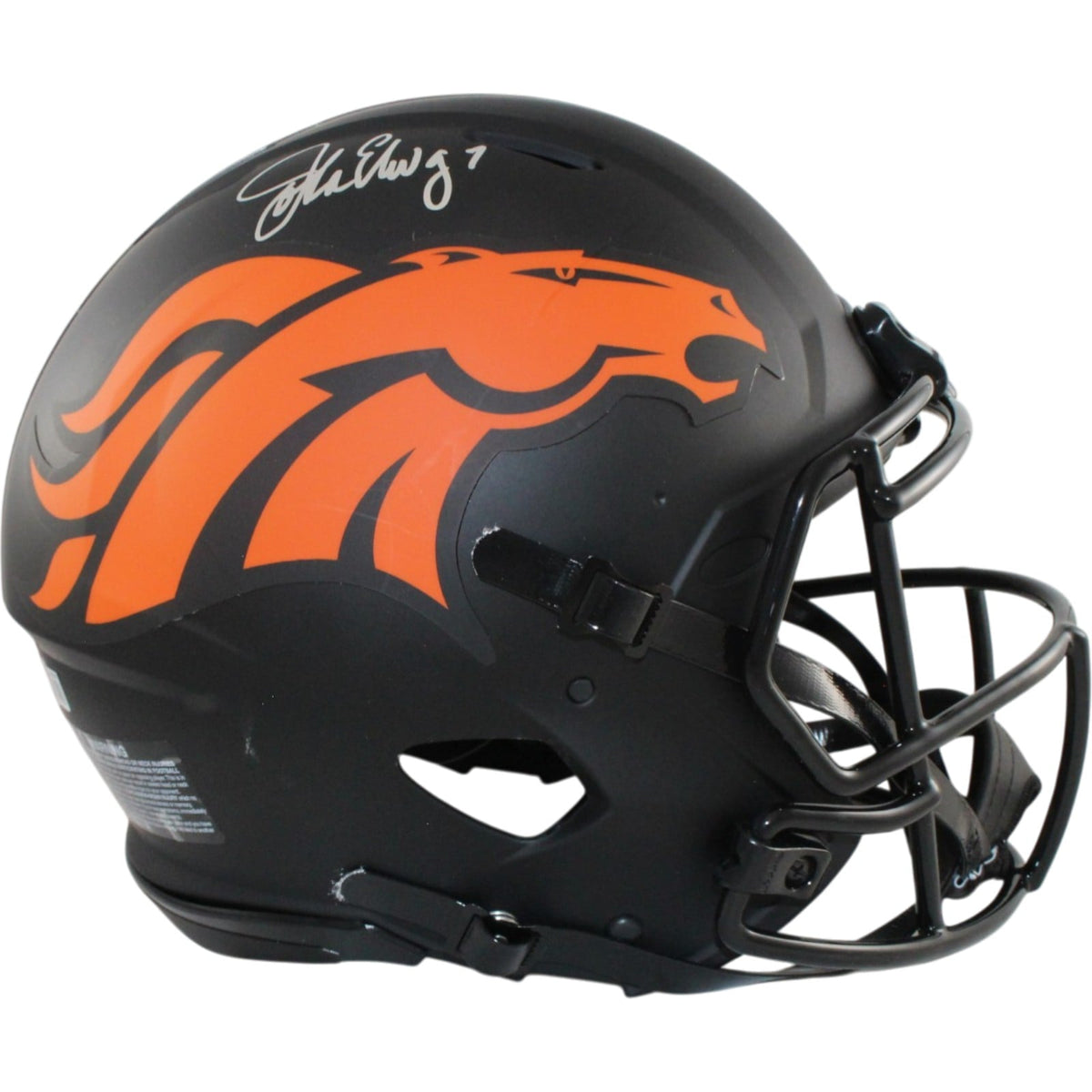 John Elway Signed Denver Broncos Pro Eclipse Helmet – Beckett Witness Authenticated-Powers Sports Memorabilia