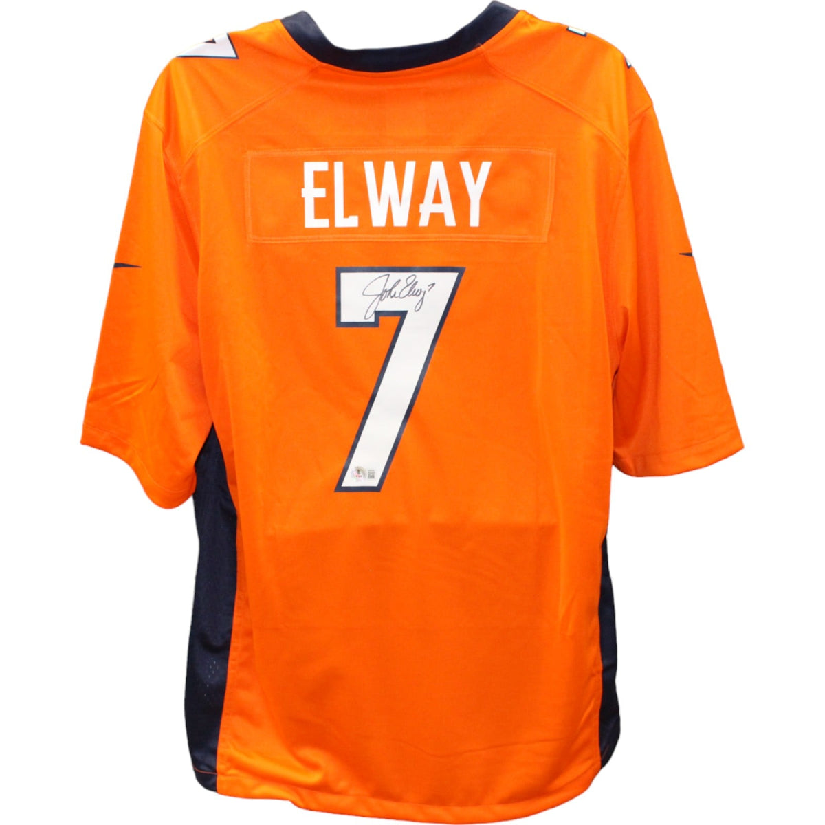 John Elway Signed Denver Broncos Orange Nike Jersey – Beckett Authenticated-Powers Sports Memorabilia