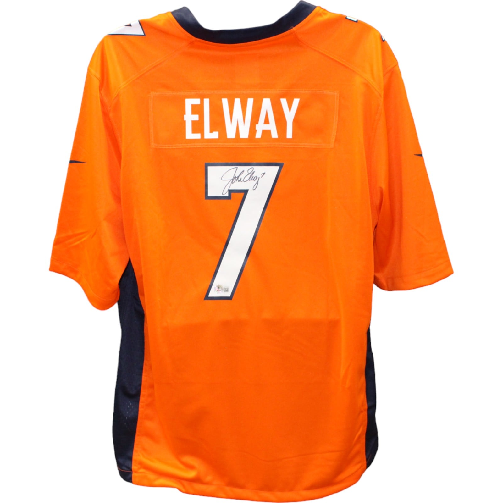 John Elway Signed Denver Broncos Orange Nike Jersey – Beckett Authenticated-Powers Sports Memorabilia