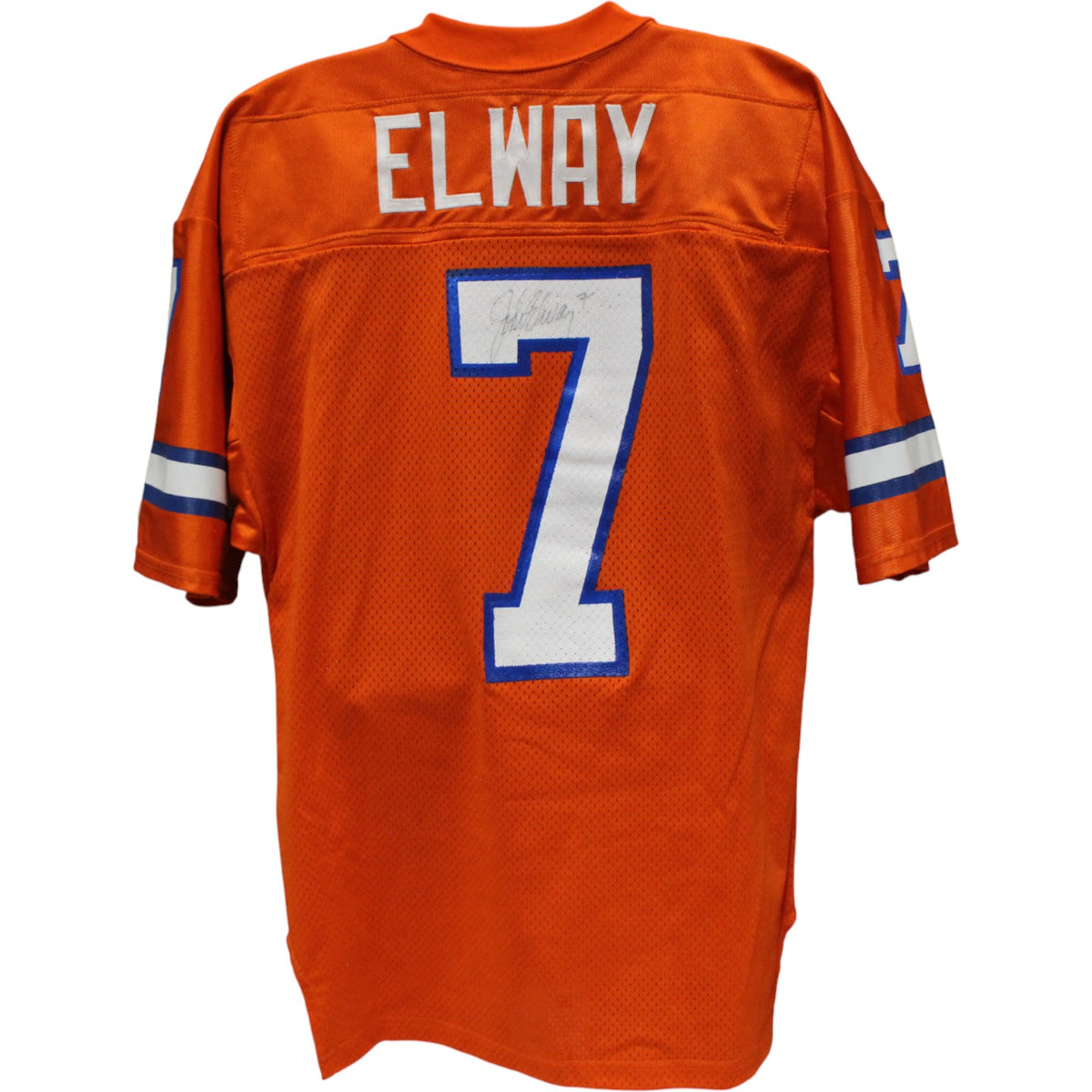 John Elway Denver Broncos Signed Jersey - Wilson Sz 44 Orange Beckett Beckett-Powers Sports Memorabilia