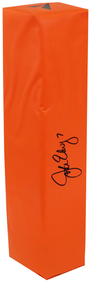 John Elway Autographed Orange Endzone Pylon-Powers Sports Memorabilia