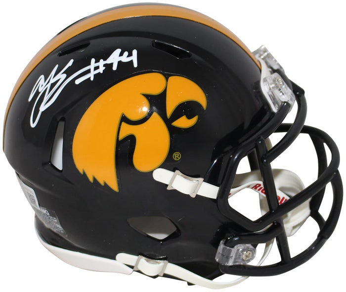 AJ Epenesa Signed Iowa Hawkeyes Speed Mini Helmet – Beckett Authenticated-Powers Sports Memorabilia