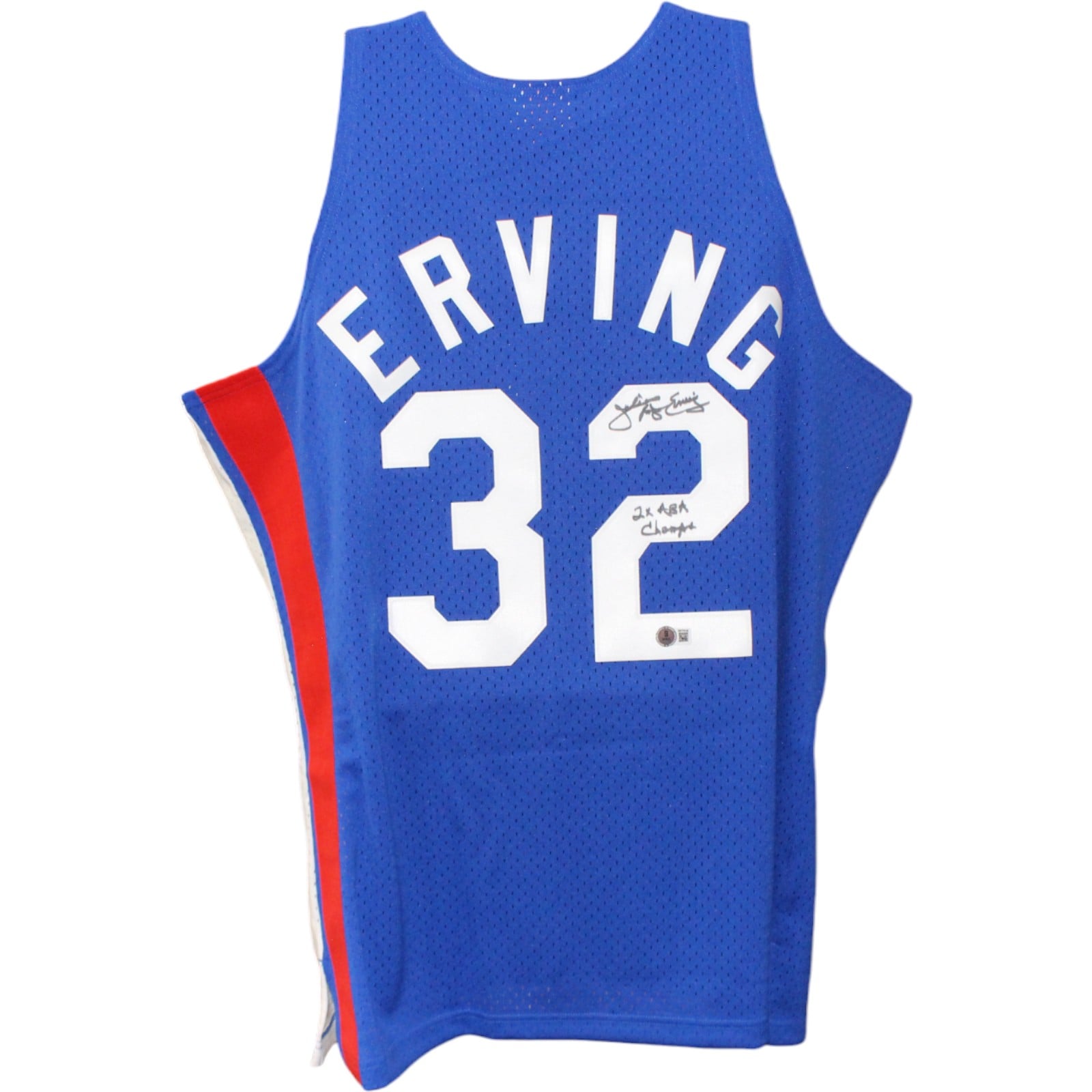 Julius Erving Signed New Jersey Nets Mitchell & Ness XL Jersey Champs – Beckett Authenticated-Powers Sports Memorabilia