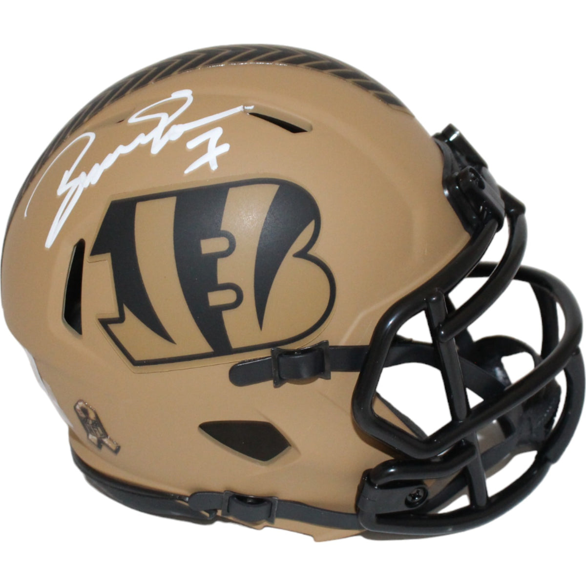 Boomer Esiason Cincinnati Bengals '23 Salute Signed Mini Helmet Beckett-Powers Sports Memorabilia