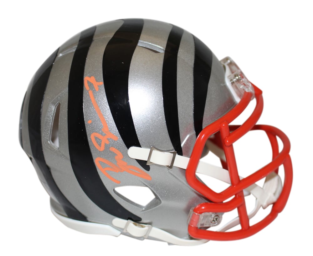 Boomer Esiason Signed Cincinnati Bengals Flash Mini Helmet – Beckett Authenticated-Powers Sports Memorabilia
