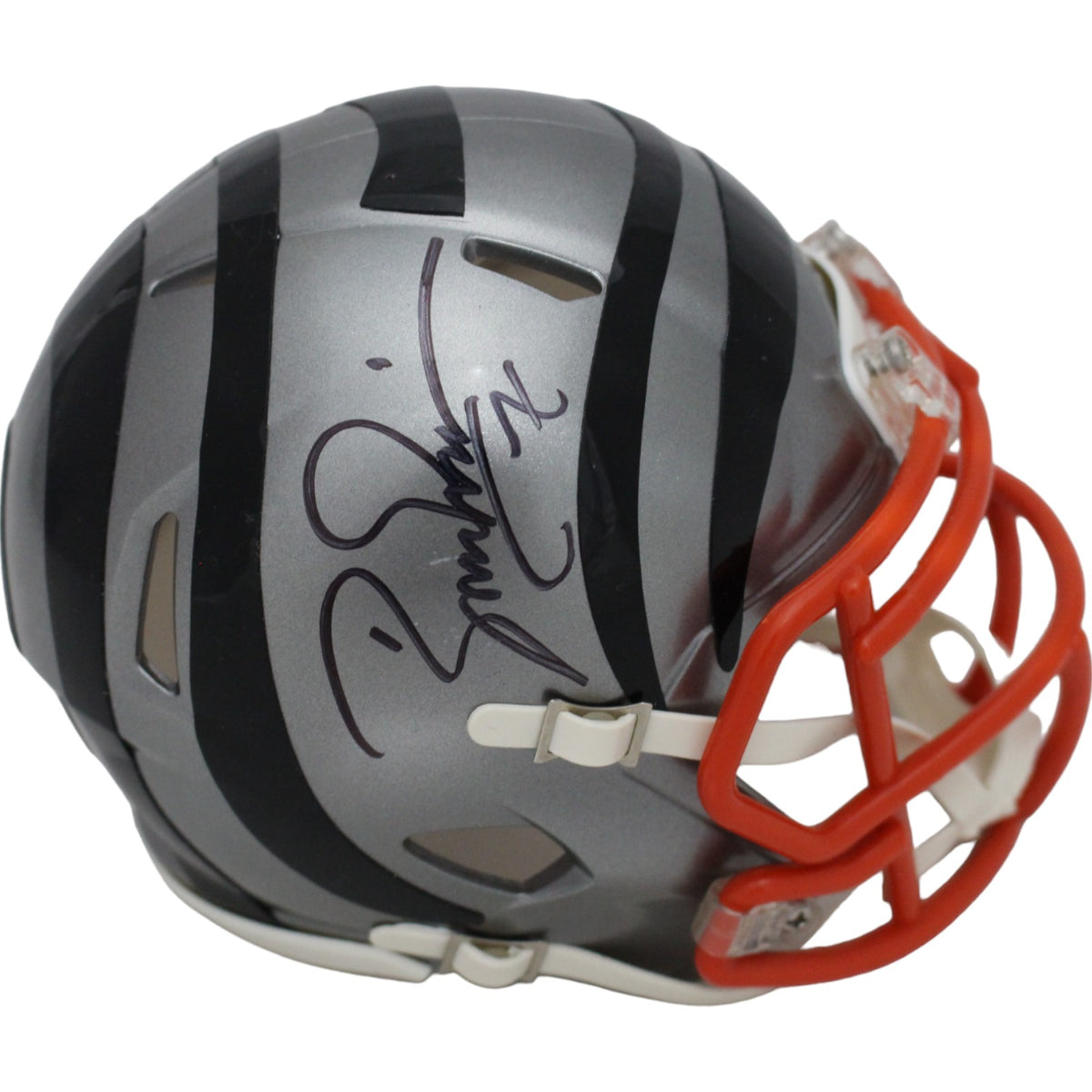 Boomer Esiason Cincinnati Bengals Signed Mini Helmet - Flash Beckett Beckett-Powers Sports Memorabilia