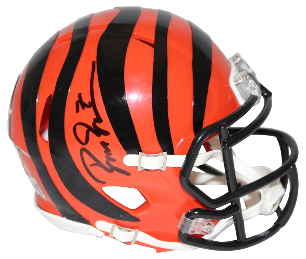 Boomer Esiason Signed Cincinnati Bengals Speed Mini Helmet – Beckett Authenticated-Powers Sports Memorabilia