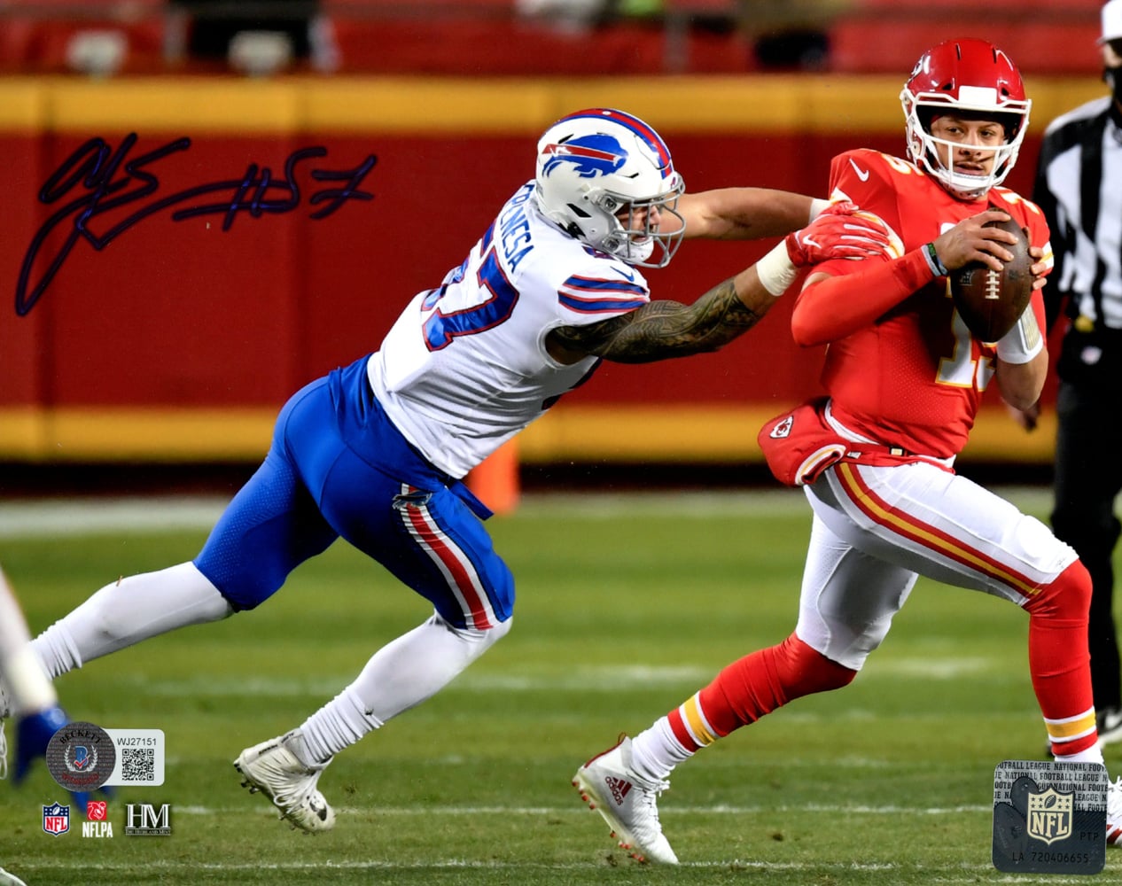A.J. Epenesa Buffalo Bills Signed 8x10 Photo BAS-Powers Sports Memorabilia