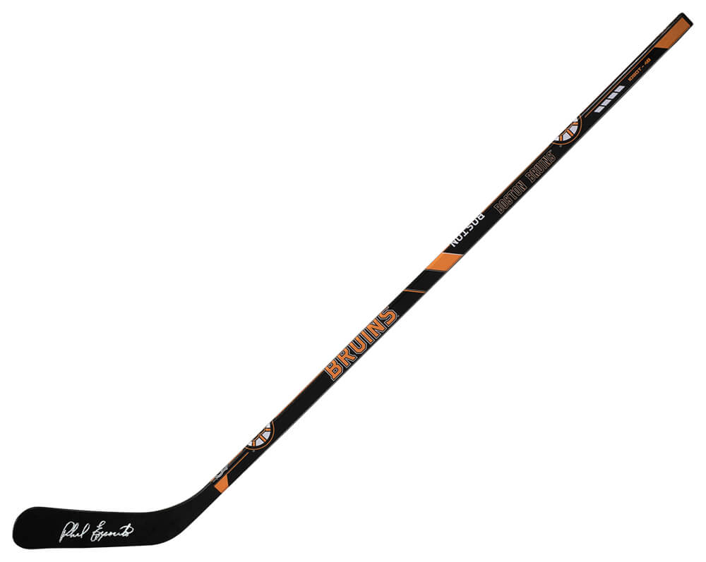 Phil Esposito Boston Bruins Autographed Franklin 48 Inch Full Size Hockey-Powers Sports Memorabilia