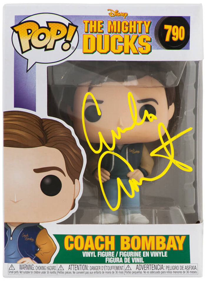 Emilio Estevez Autographed The Mighty Ducks Coach Bombay Funko Pop Doll #790-Powers Sports Memorabilia