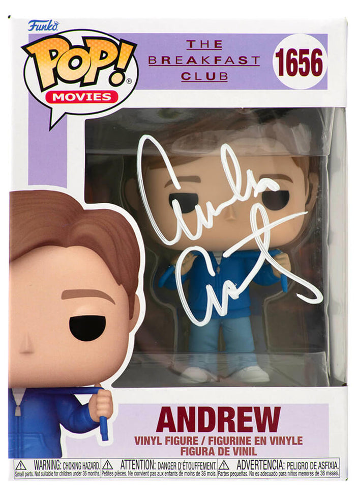 Emilio Estevez Autographed The Breakfast Club Andrew Funko Pop Doll #1656-Powers Sports Memorabilia