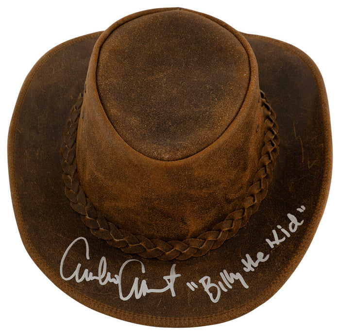 Emilio Estevez Autographed LuxHide Genuine Leather Handcrafted Cowboy Hat with Billy The Kid-Powers Sports Memorabilia