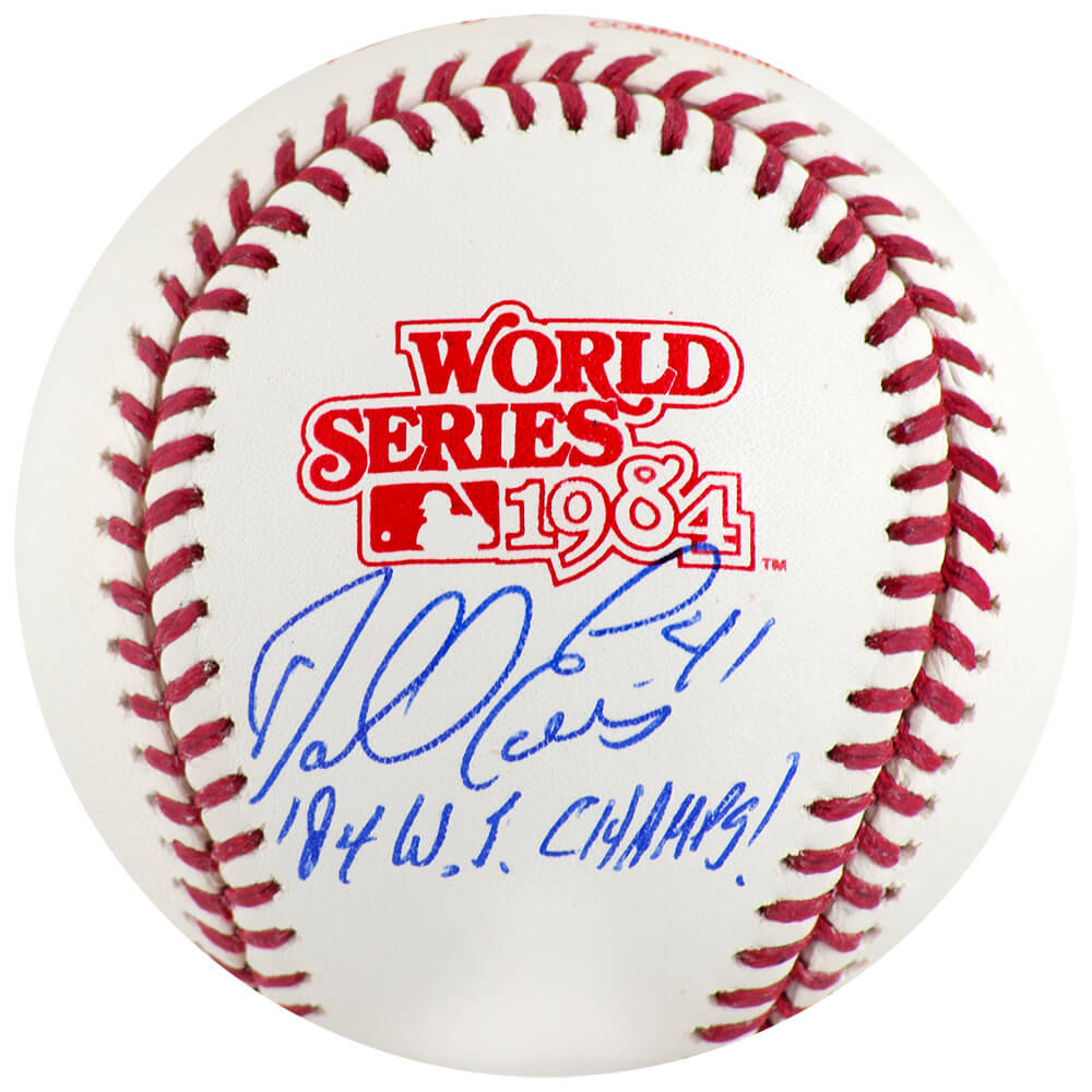 Darrell Evans Autographed Rawlings 1984 World Series (Detroit Tigers) Baseball with 84 WS Champs-Powers Sports Memorabilia