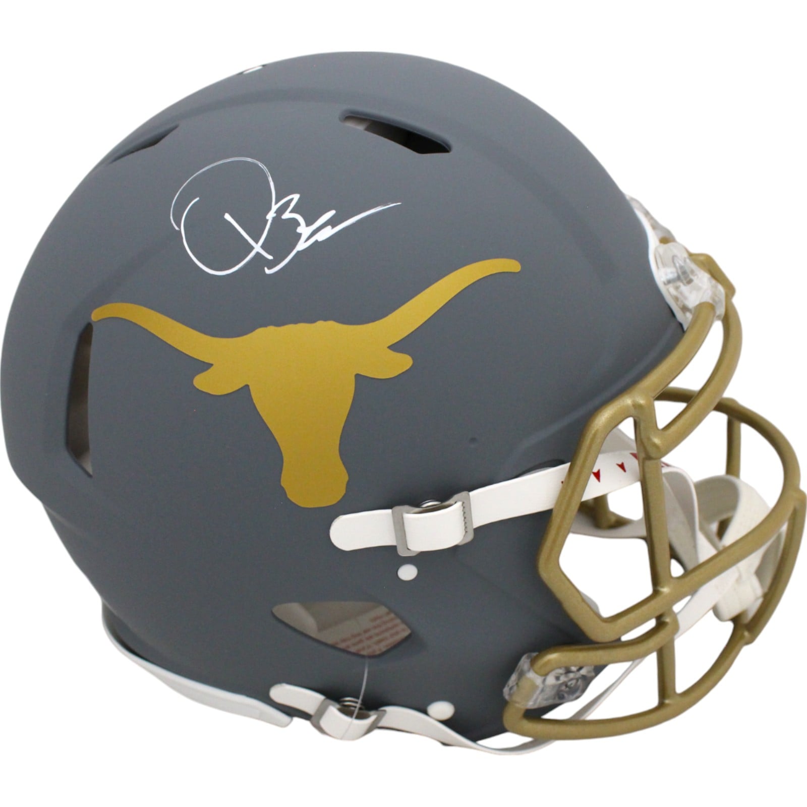 Quinn Ewers Signed Texas Longhorns Full Size Slate Pro Helmet – Beckett Authenticated-Powers Sports Memorabilia