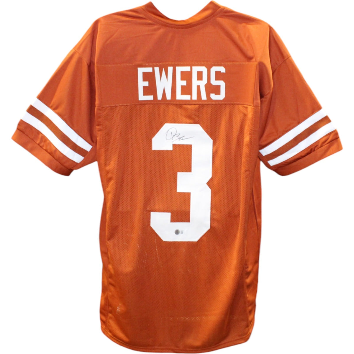 Quinn Ewers Signed College Style Orange Jersey – Beckett Authenticated-Powers Sports Memorabilia