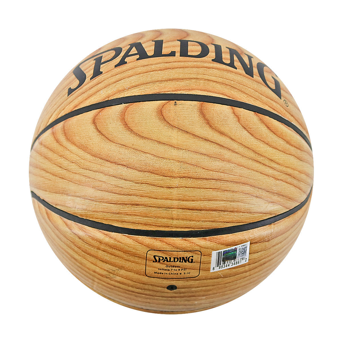 Patrick Ewing New York Knicks Signed Spalding Hardwood Design Knicks Logo Basketball-Powers Sports Memorabilia