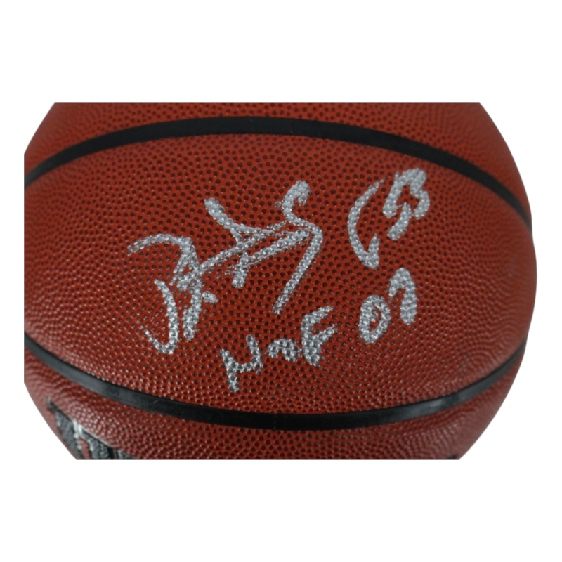 Patrick Ewing New York Knicks Signed Inscribed HOF 08 Wilson NBA Basketball-Powers Sports Memorabilia