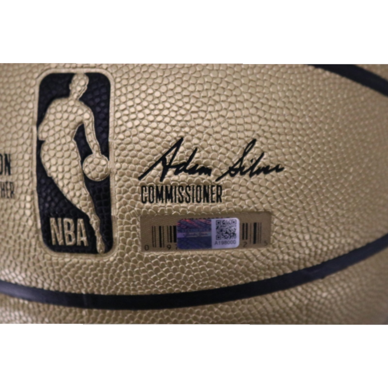 Patrick Ewing New York Knicks Signed Inscribed HOF 08 Gold NBA Basketball-Powers Sports Memorabilia