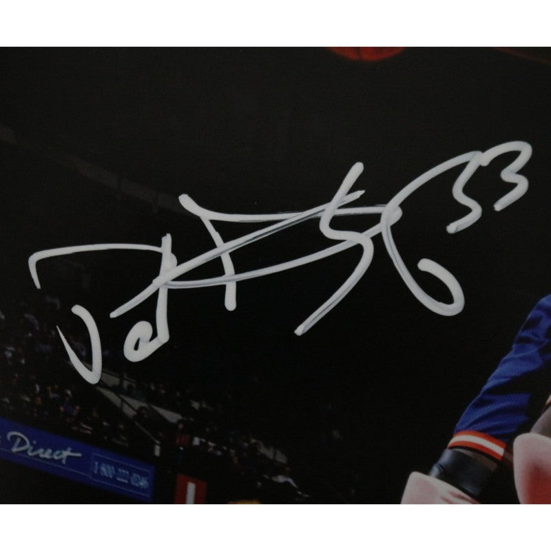 Patrick Ewing New York Knicks Signed Blue Jersey Dunk 11x14 Photo-Powers Sports Memorabilia