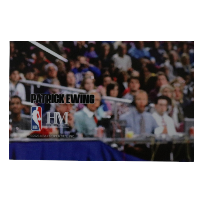 Patrick Ewing New York Knicks Signed White Jersey Dunk 11x14 Photo-Powers Sports Memorabilia