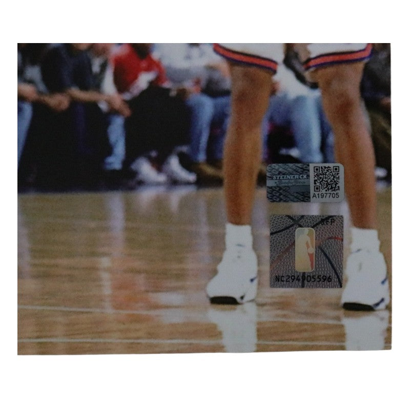 Patrick Ewing New York Knicks Signed Inscribed HOF 08 16x20 Photo with Olajuwon-Powers Sports Memorabilia