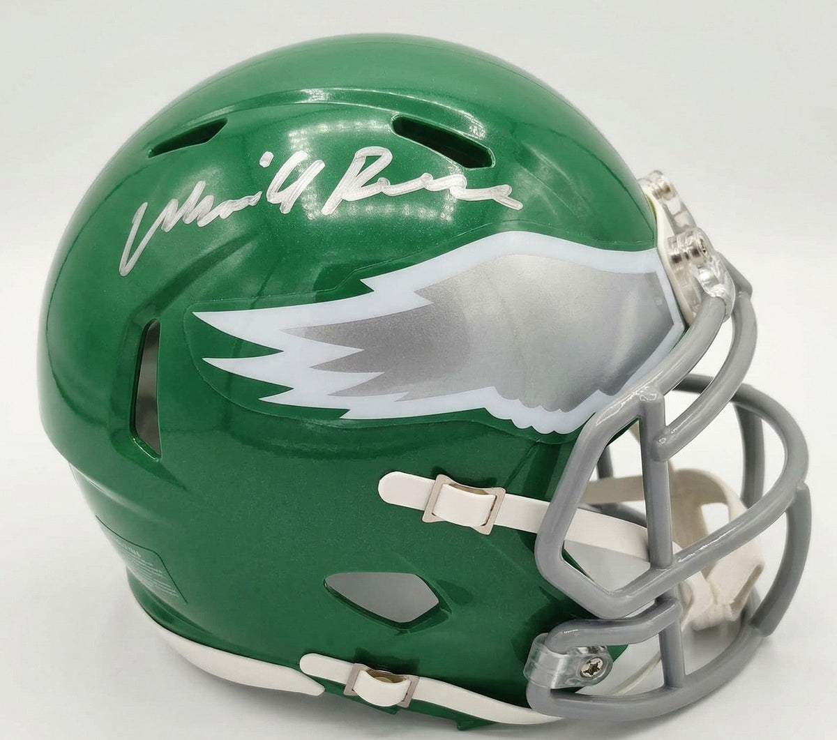 Merrill Reese Philadelphia Eagles Signed Alternate Kelly Green Mini-Helmet-Powers Sports Memorabilia