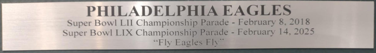 Philadelphia Eagles Super Bowl LII & LIX Parade Framed 8" x 10" Football Collage-Powers Sports Memorabilia