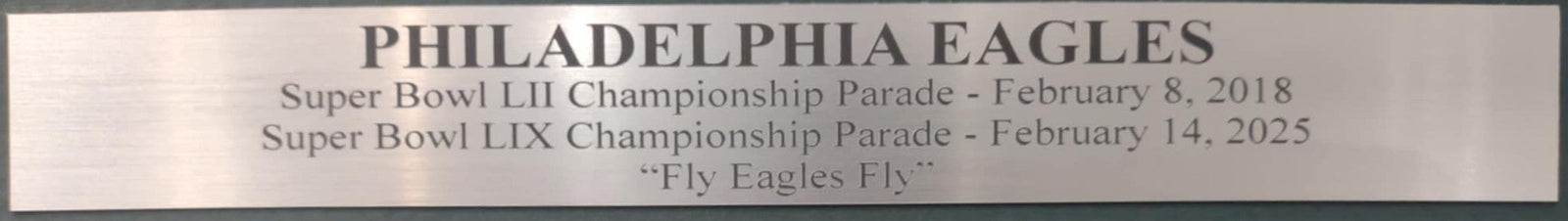 Philadelphia Eagles Super Bowl LII & LIX Parade Framed 8" x 10" Football Collage-Powers Sports Memorabilia