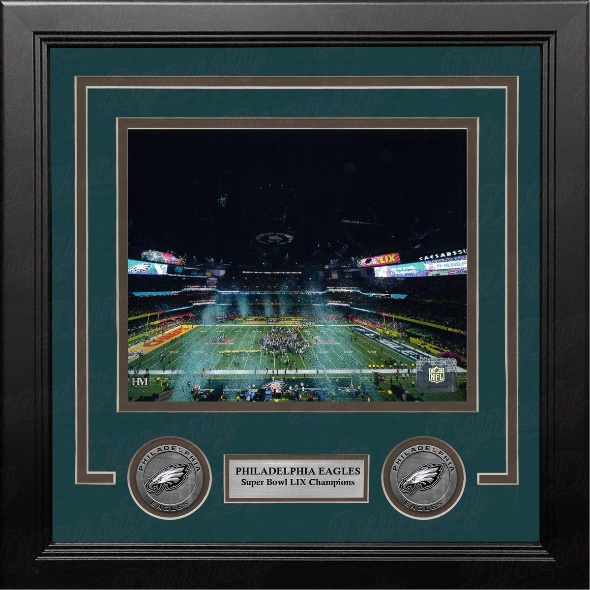 Philadelphia Eagles Super Bowl LIX Champions Stadium Celebration 8" x 10" Framed Football Display Photo-Powers Sports Memorabilia