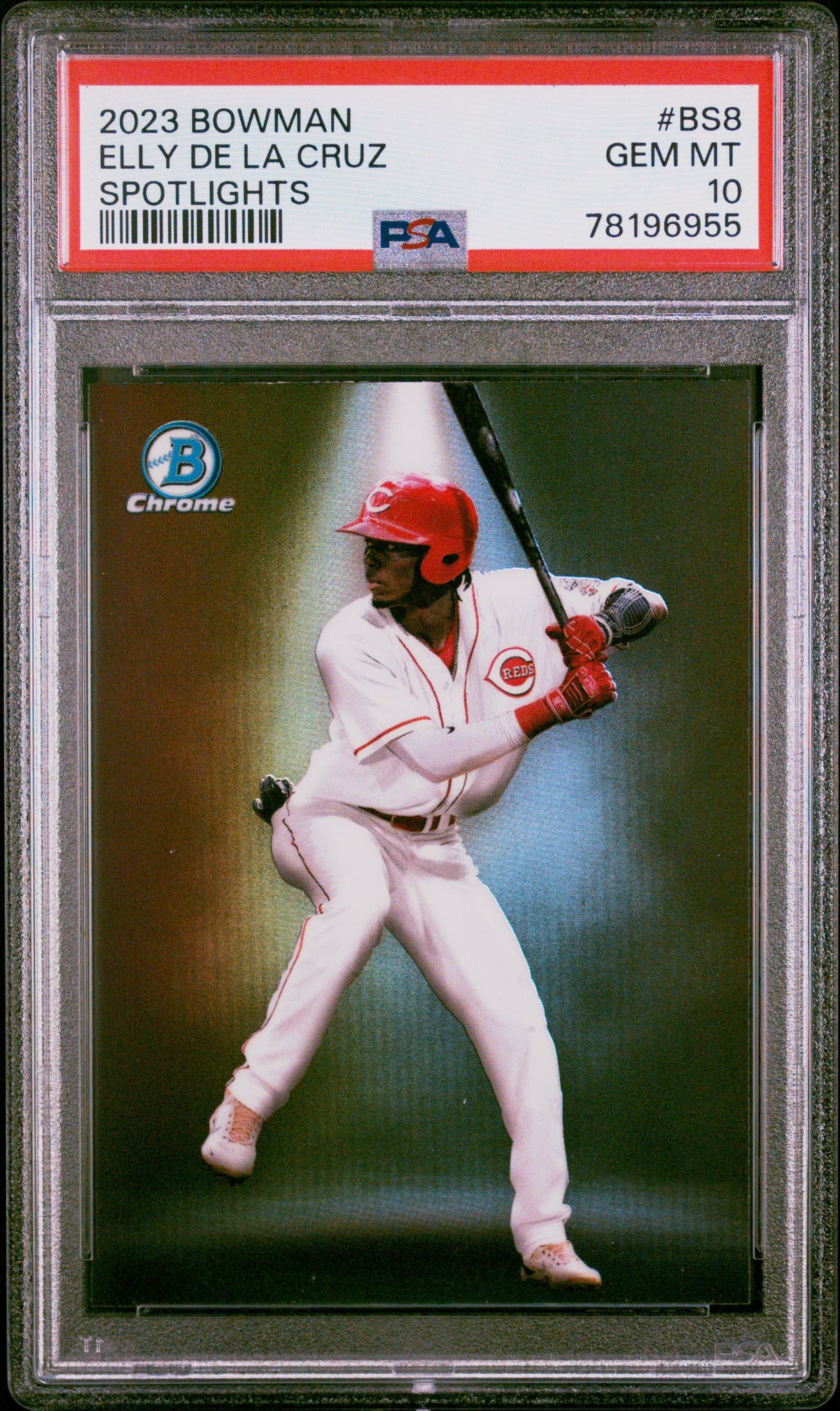 Elly De La Cruz 2023 Bowman Spotlights Baseball Card #BS8 Graded PSA 10-Powers Sports Memorabilia