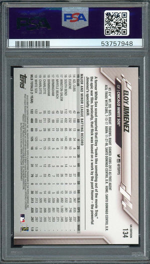 Eloy Jimenez 2020 Topps UK Edition Baseball Card #134 Graded PSA 10-Powers Sports Memorabilia