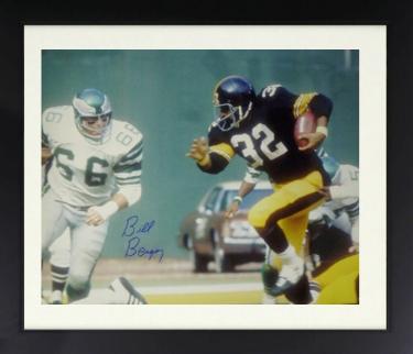 Bill Bergey Autographed Philadelphia Eagles 16 x 20 Photograph Custom Framing- COA - vs Franco Harris/Steelers-Powers Sports Memorabilia