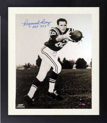 Raymond Berry Autographed Baltimore Colts NFL 16 x 20 Photograph Custom Framing HOF 1973 - COA-Powers Sports Memorabilia
