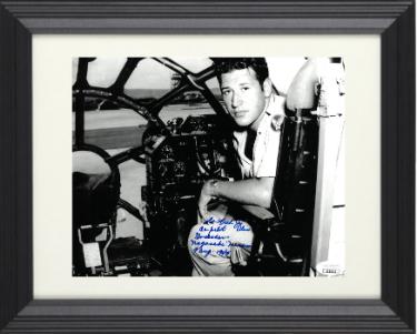 Fred Olivi Autographed WWII Bockscar Enola Gay Nagasaki Japan August 9, 1945 Vintage 8 x 10 Photograph Custom Framing- JSA #EE63513-Powers Sports Memorabilia